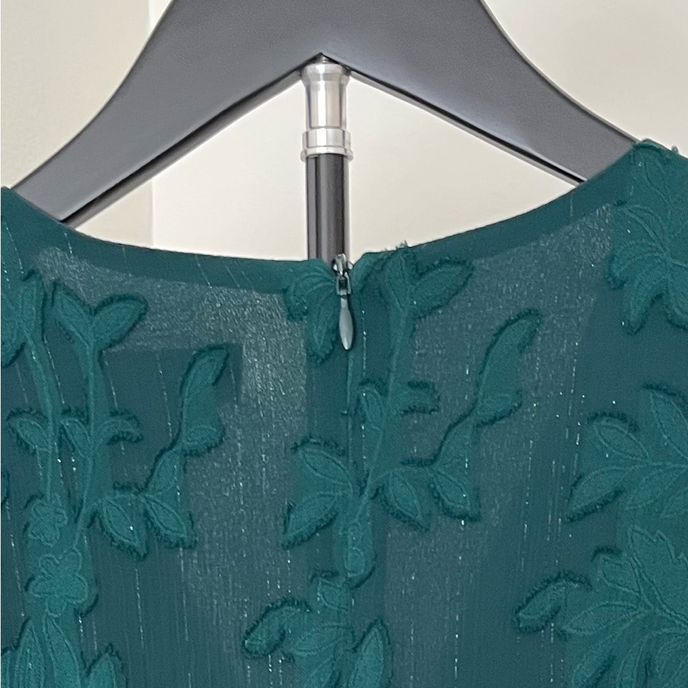 *HOLIDAY* Jessica Howard Long Sleeve Emerald Green Dress (Sz 4P) - Picture 14 of 16